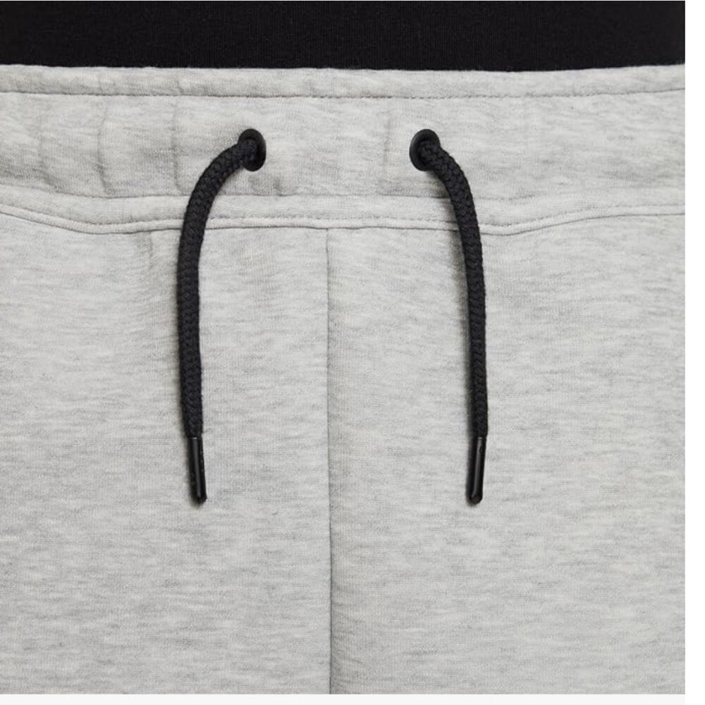 Nike Tech Fleece Big Kids' (Boys') Shorts Grey Heather/Black/Black - Picture 3 of 4